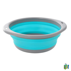 Bacia Dobrável 10L Silicone Compacta e Resistente