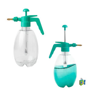 Borrifador Pulverizador Spray Manual de Pressão 1,5L Multiuso com Bico de Latão Ajustável